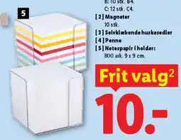 Lidl Notespapir i holder tilbud