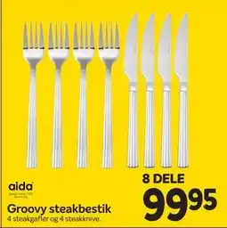 Din Isenkræmmer Groovy steakbestik tilbud
