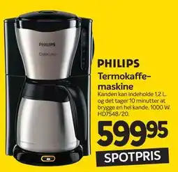 Din Isenkræmmer PHILIPS Termokaffemaskine tilbud