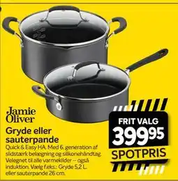 Din Isenkræmmer Jamie Oliver Gryde eller sauterpande tilbud