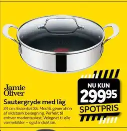 Din Isenkræmmer Jamie Oliver Sautergryde med låg tilbud