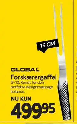 Din Isenkræmmer GLOBAL Forskærergaffel tilbud