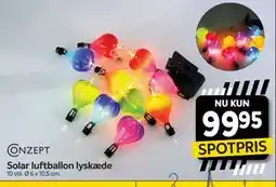 Din Isenkræmmer Solar luftballon lyskæde tilbud