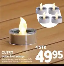 Din Isenkræmmer OUTFIT Solar fyrfadslys tilbud