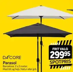 Din Isenkræmmer DA’CORE Parasol tilbud