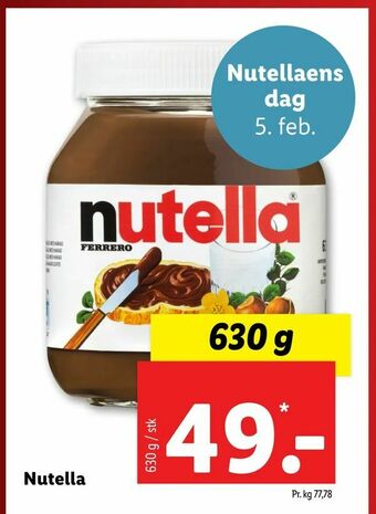 Let-Køb Nutella tilbud