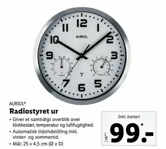 Let-Køb Radiostyret ur tilbud