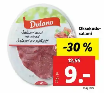 Let-Køb Oksekøds salami tilbud