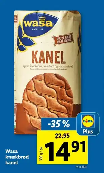 Let-Køb Wasa knækbrød kanel tilbud
