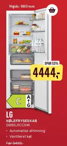 LG køle-/fryseskab
