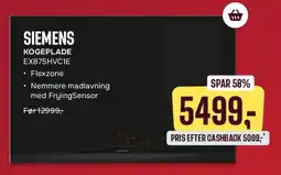 Skousen Siemens kogeplade tilbud