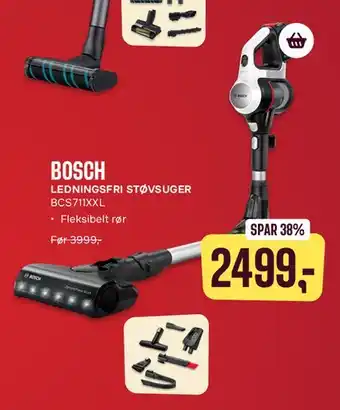 Skousen Bosch ledningsfri støvsuger tilbud