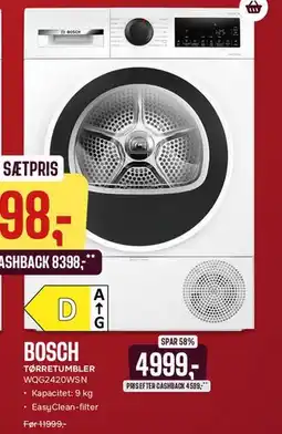 Skousen Bosch tørretumbler tilbud