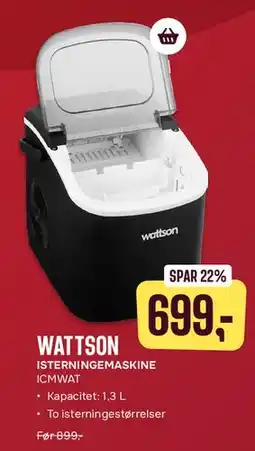 Skousen Wattson isterningemaskine tilbud