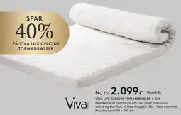 SENG Viva Lux Celcius Topmadras 8 cm tilbud