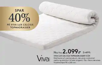 Viva Lux Celcius Topmadras 8 cm