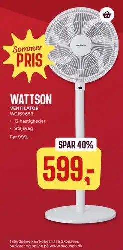 Skousen Wattson ventilator tilbud