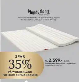 SENG Wonderland Premium Latex Topmadras tilbud