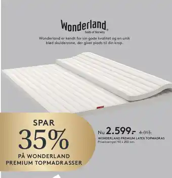 Wonderland Premium Latex Topmadras
