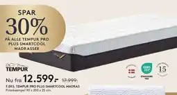 SENG SPAR 30% PÅ ALLE TEMPUR PRO PLUS SMARTCOOL MADRASSER tilbud