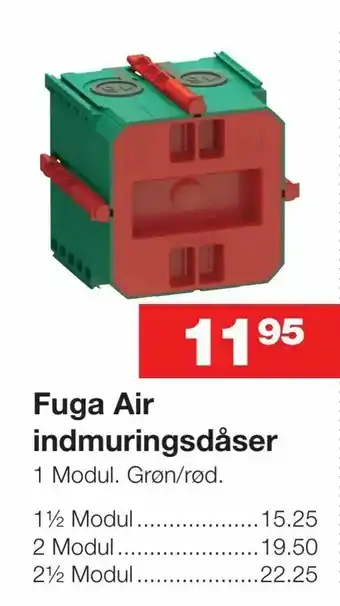 Fuga Air indmuringsdåser