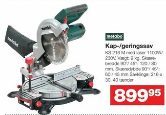 Bauhaus Kap-/geringssav tilbud