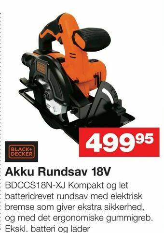 Bauhaus Akku Rundsav 18V tilbud