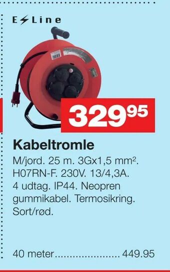Bauhaus Kabeltromle tilbud
