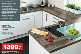 Bauhaus Laminatbordplade Premium tilbud