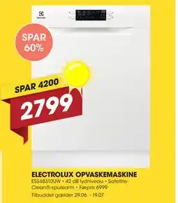 Punkt1 ELECTROLUX OPVASKEMASKINE tilbud
