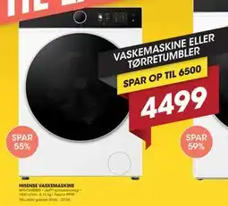 Punkt1 HISENSE VASKEMASKINE tilbud