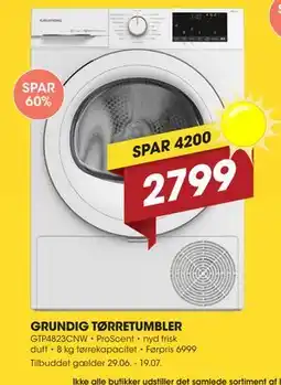 Punkt1 GRUNDIG TØRRETUMBLER tilbud