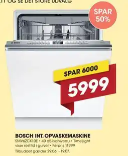 Punkt1 BOSCH INT. OPVASKEMASKINE tilbud
