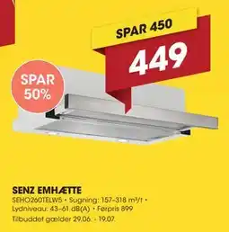 Punkt1 SENZ EMHÆTTE tilbud