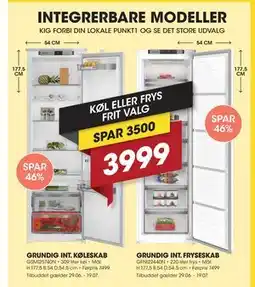 Punkt1 GRUNDIG INT. KØLESKAB tilbud