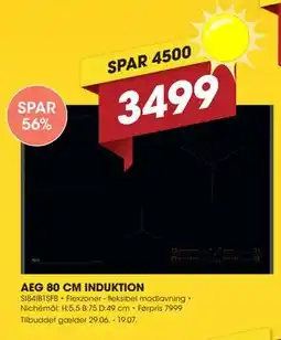 Punkt1 AEG 80 CM INDUKTION tilbud