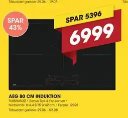 Punkt1 AEG 80 CM INDUKTION tilbud