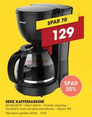 Punkt1 SENZ KAFFEMASKINE tilbud