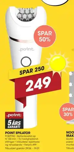 Punkt1 POINT EPILATOR tilbud