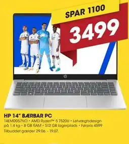 Punkt1 HP 14” BÆRBAR PC tilbud