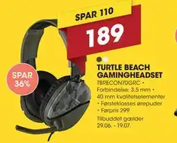 Punkt1 TURTLE BEACH GAMINGHEADSET tilbud