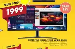 Punkt1 CEPTER PULSE X HAS 34” USB-C UWQHD-SKÆRM tilbud