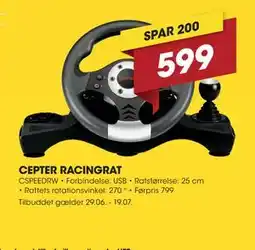 Punkt1 CEPTER RACINGRAT tilbud