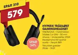 Punkt1 HYPERX TRÅDLØST GAMINGHEADSET tilbud
