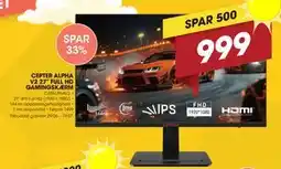 Punkt1 CEPTER ALPHA V2 27” FULL HD GAMINGSKÆRM tilbud