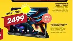 Punkt1 CEPTER TAB TITAN ULTRA 128 GB 12,6” TABLET tilbud