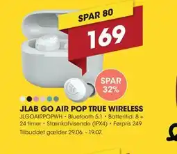 Punkt1 JLAB GO AIR POP TRUE WIRELESS tilbud