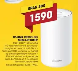 Punkt1 TP-LINK DECO 5G MESH-ROUTER tilbud