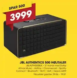 Punkt1 JBL AUTHENTICS 500 HØJTALER tilbud