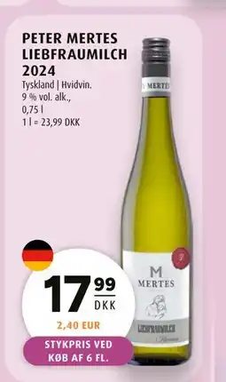 Scandinavian Park PETER MERTES LIEBFRAUMILCH 2024 tilbud